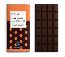 Dark chocolate with orange