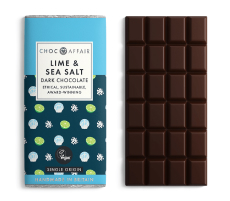 Dark chocolate with lime and sea salt