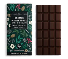 Dark chocolate with roasted fruits